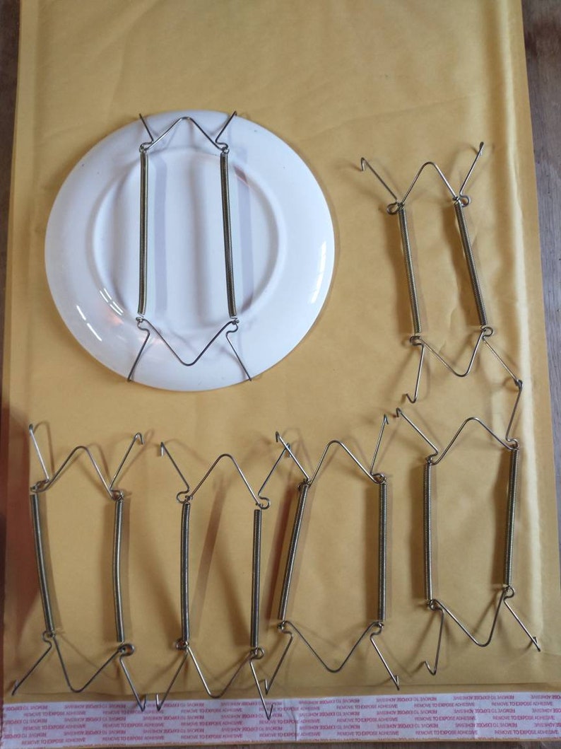 Plate Wall Hangers Wire and Spring Various Sizes Etsy