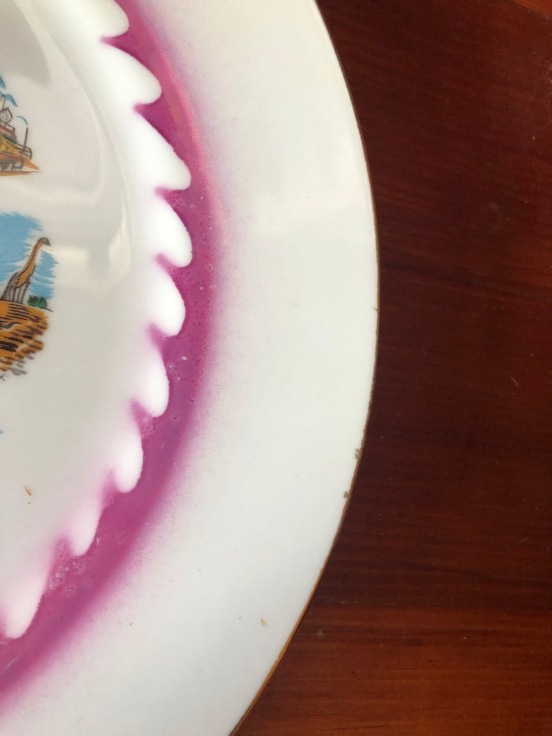 Vintage Plate South Dakota Souvenir State Plate Large Decorative Collector SD Landmarks Plate Travel Vacation Wall Decor