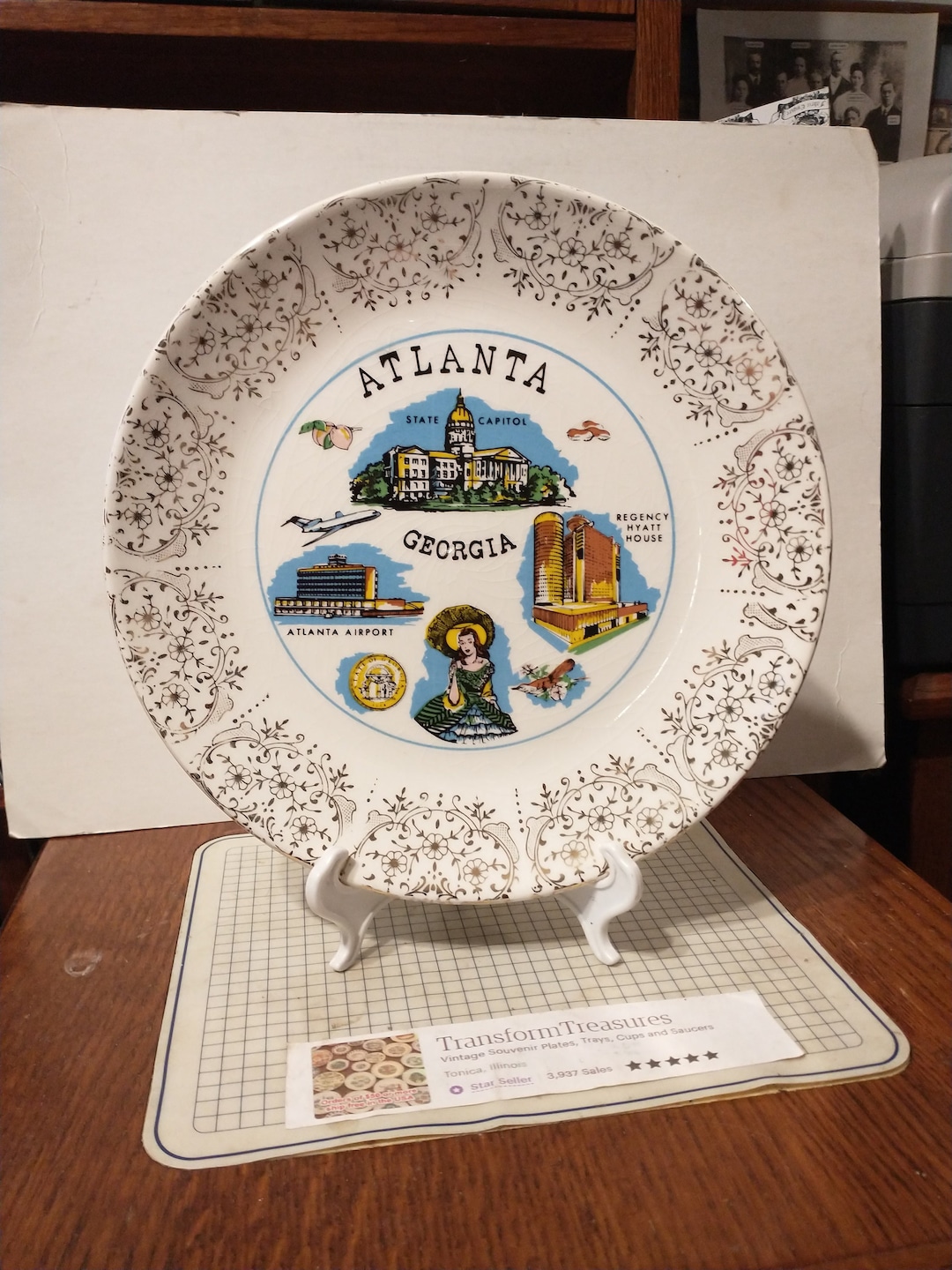 Vintage Atlanta Georgia Souvenir Plate Landmarks Decorative Collector ...