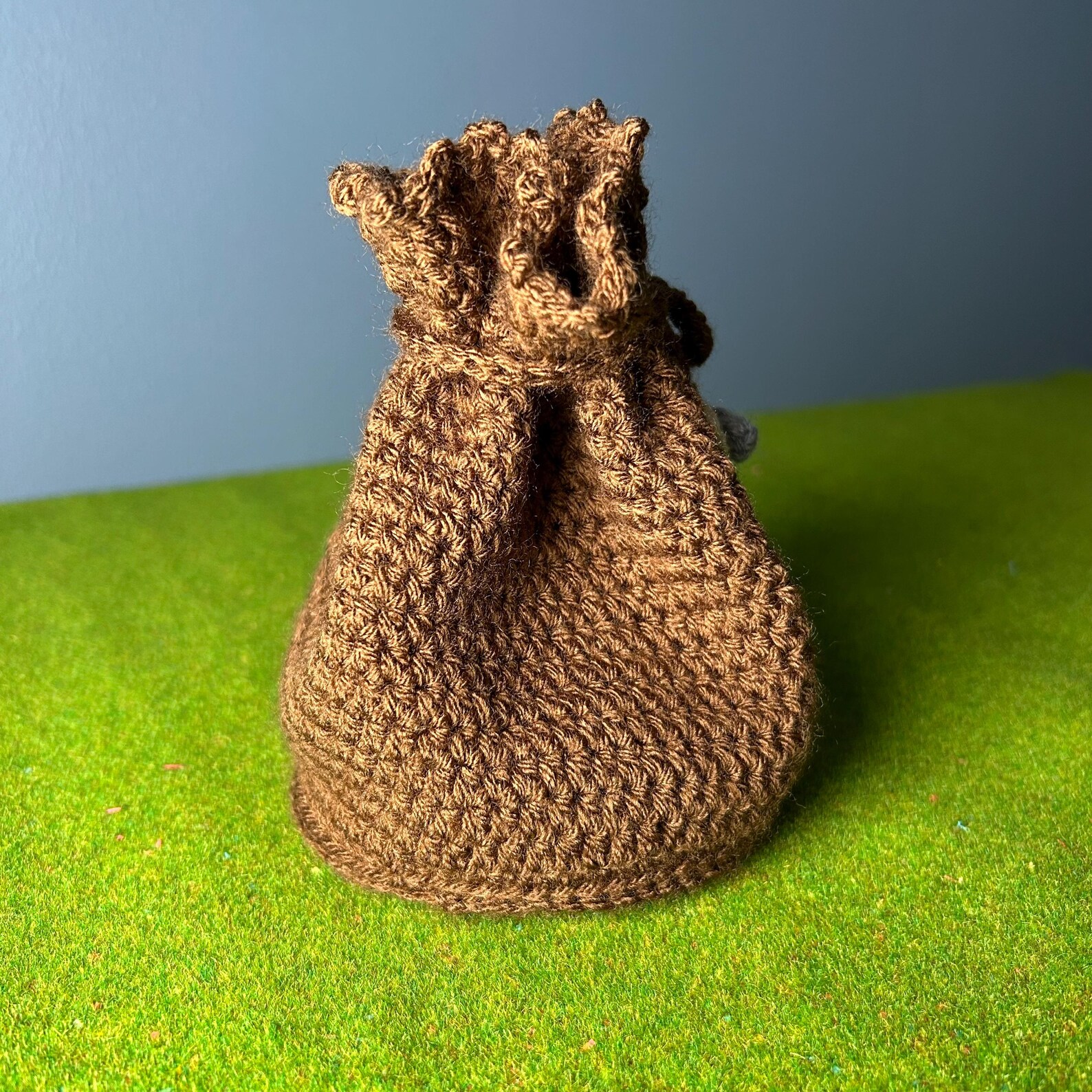 Crocheted Token Bag — Sheep & Wheat — photo 6