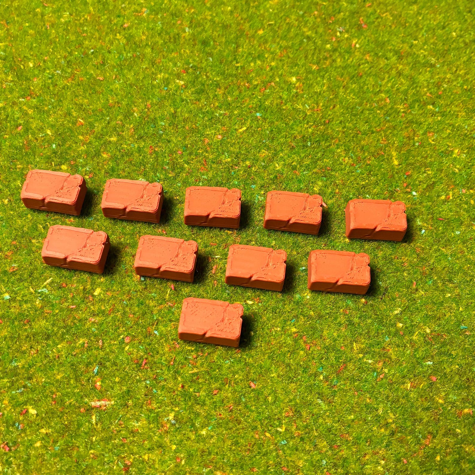 Terracotta Brick Tokens (Set of 10) — photo 4