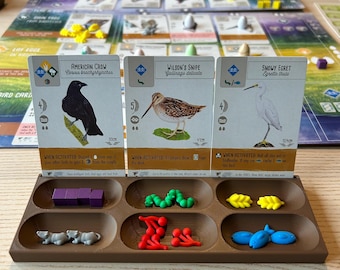Player Tray Compatible with Wingspan – 3D Printed Board Game Organizer