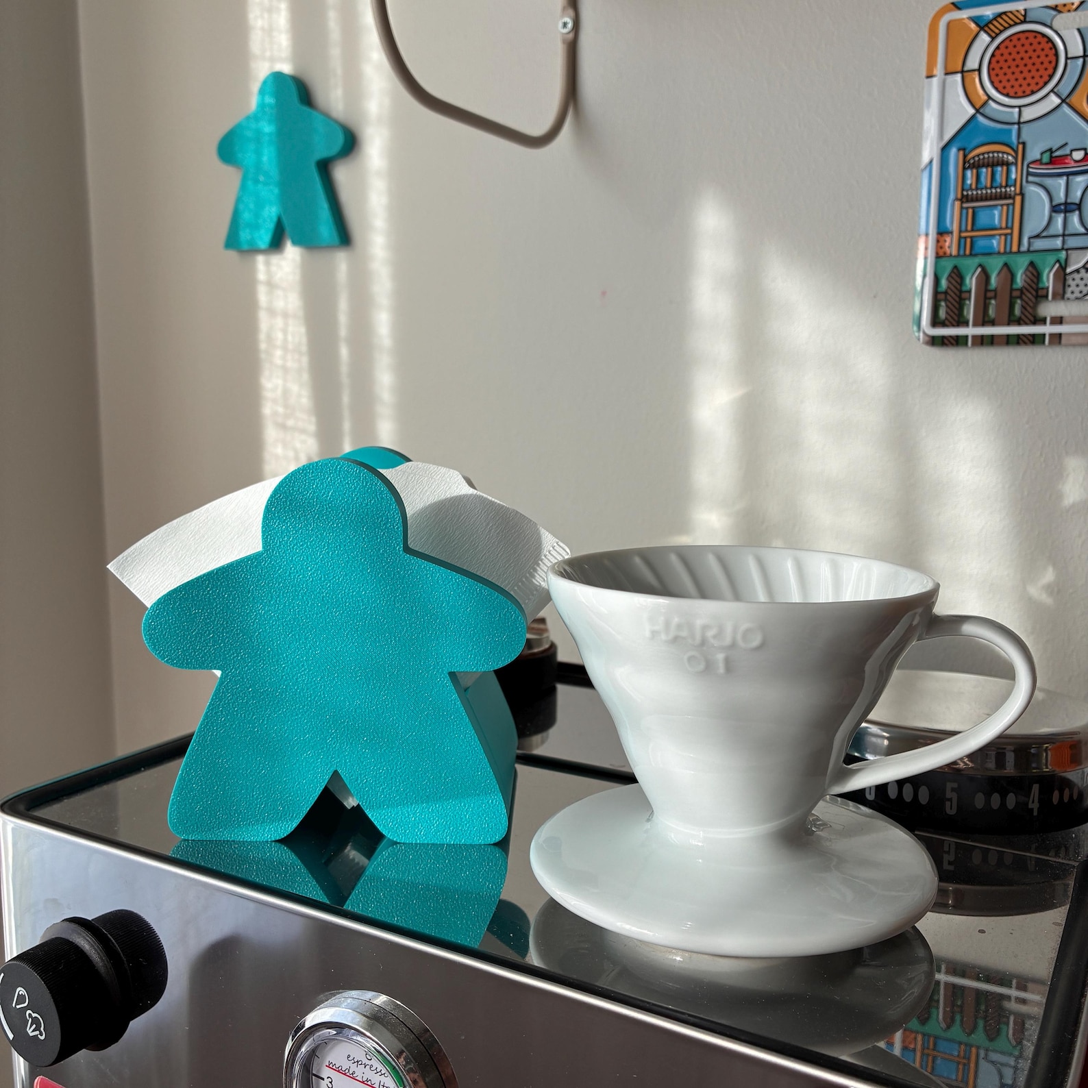 Meeple Coffee Filter Holder (STL File) — photo 3