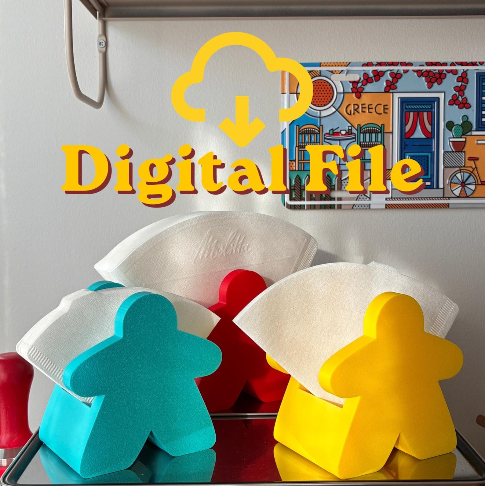 Meeple Coffee Filter Holder (STL File)