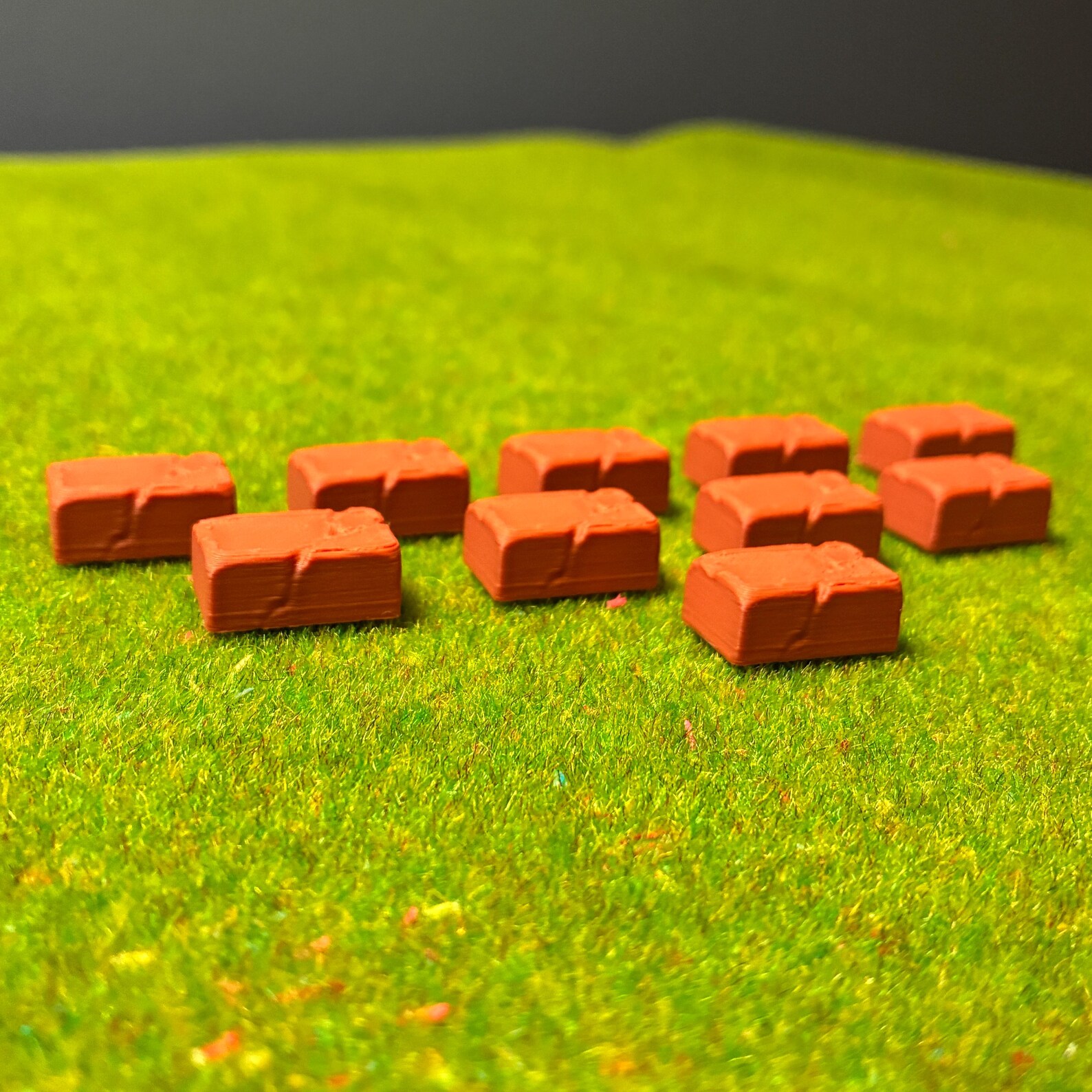 Terracotta Brick Tokens (Set of 10)