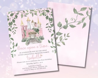 Once Upon A Time First Birthday Princess Invitation