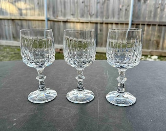 Schott Zwiesel Tango Wine Glasses Set of 3 / Vintage Tango Wine Glasses by Schott Zwiesel / Schott Zwiesel 1983-1993