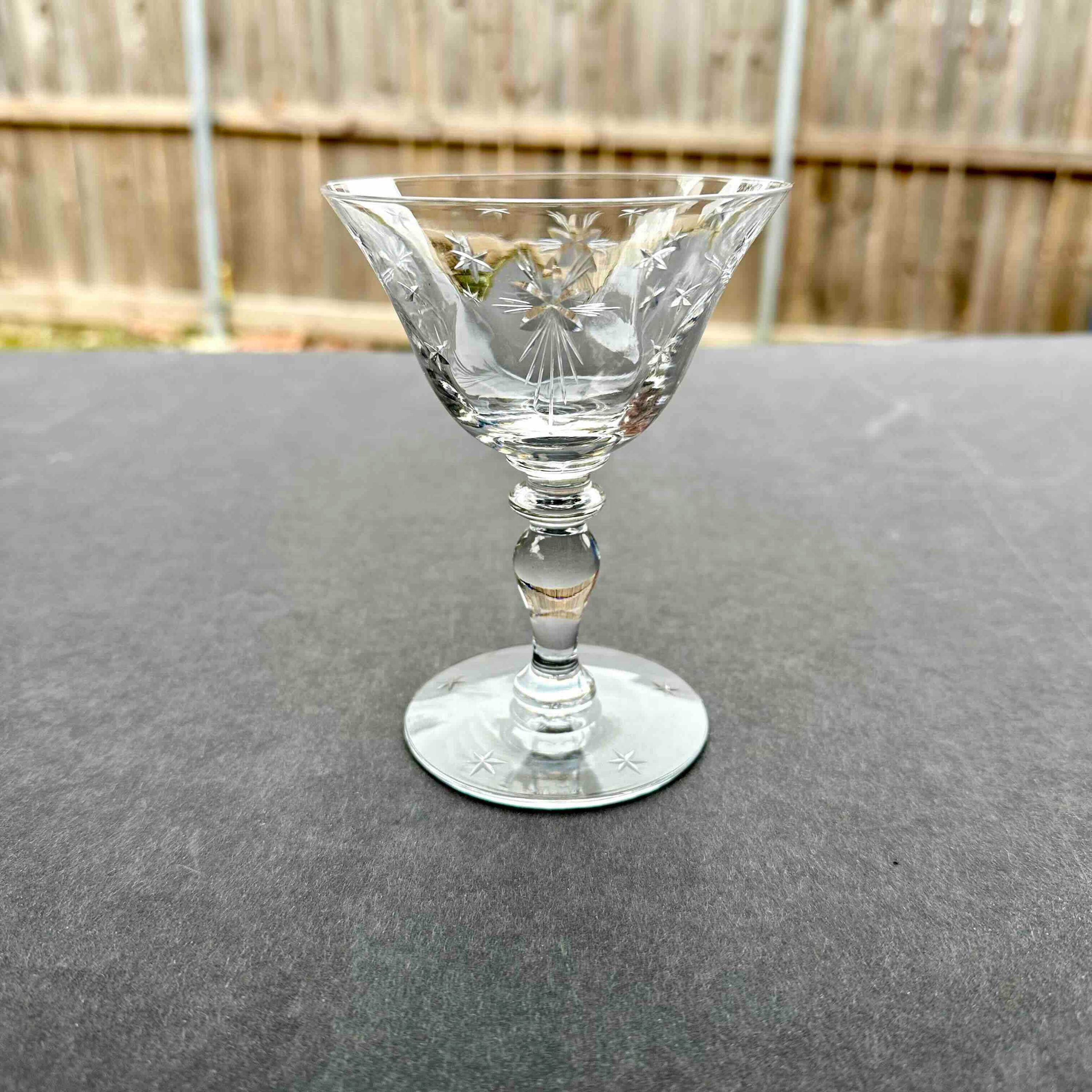 Hawkes Aquila Glass / Gorgeous Hawkes crystal champagne glass / Aquila  Champagne Glass / Vintage Hawkes Glass / Aquila Cut Star Glass