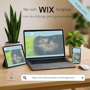 Dog Breeder Website - WIX Template - SORA Template Ready to Customize