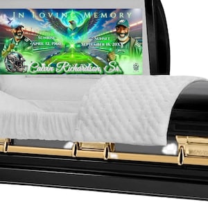 Eagles 1 Fan Casket Panel Insert Template