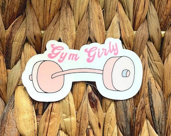 Sticker Gym Girly I-waterfles laptopsticker