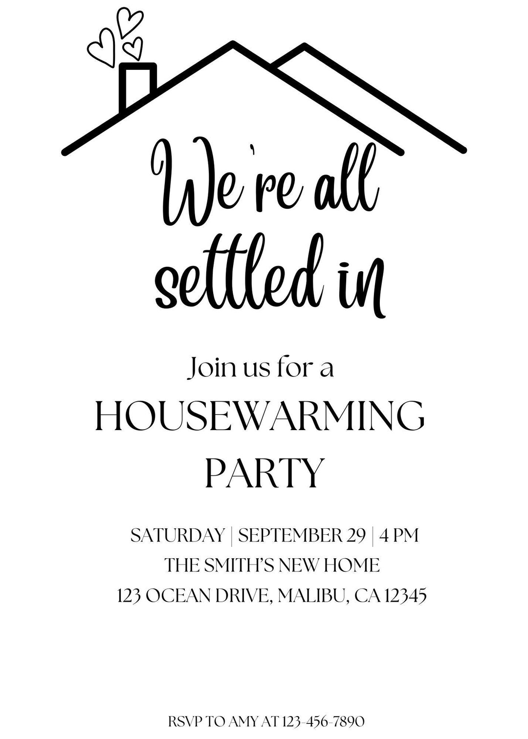 Housewarming Party Invitation - Digital & Customizable - Etsy