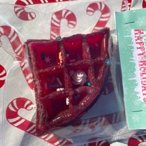 Red Velvet Waffle Taba Squishy