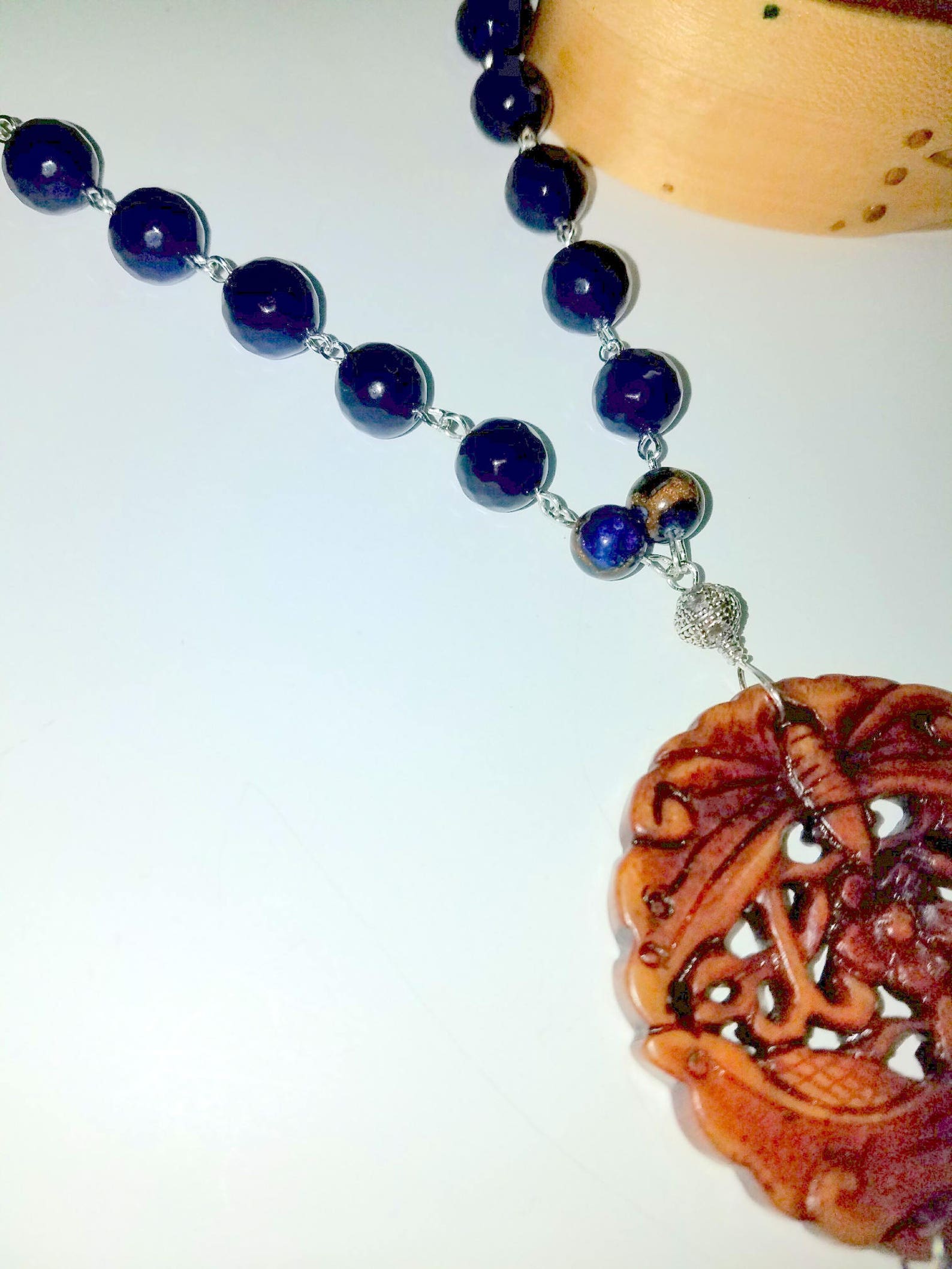 Jade Butterfly Necklace Etsy