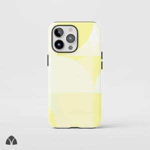 Modern Yellow Bauhaus Phone Case, Minimalist Geometric iPhone Case, Artistic Abstract Pattern Phone Case