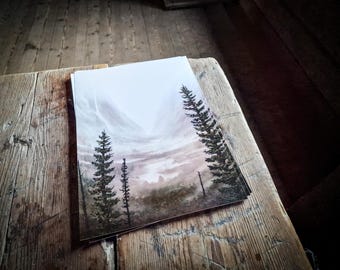 Norwegian Troll Landscape Art Print: Scandinavian Folklore