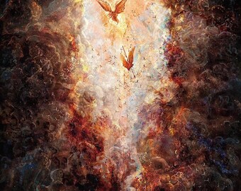 Angels High Fantasy Art Print