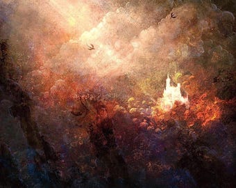 Magical Castle Fantasy Art Print