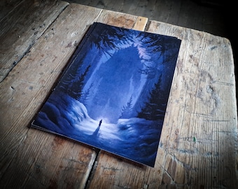 Norwegian Troll Art Print: Heavy Metal Folklore, Scandinavian Norse (A4)