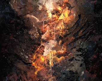Epic Fantasy Battle Art Print