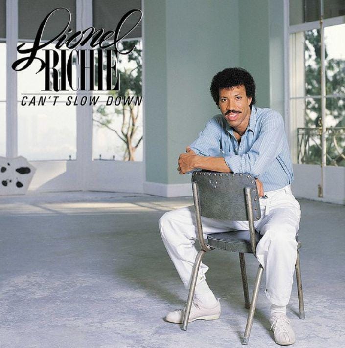 Lionel Richie Can't Slow Down Vinyl Album
