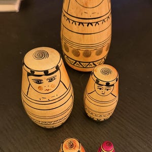 Russian Matryoshka Doll Vintage six piece set