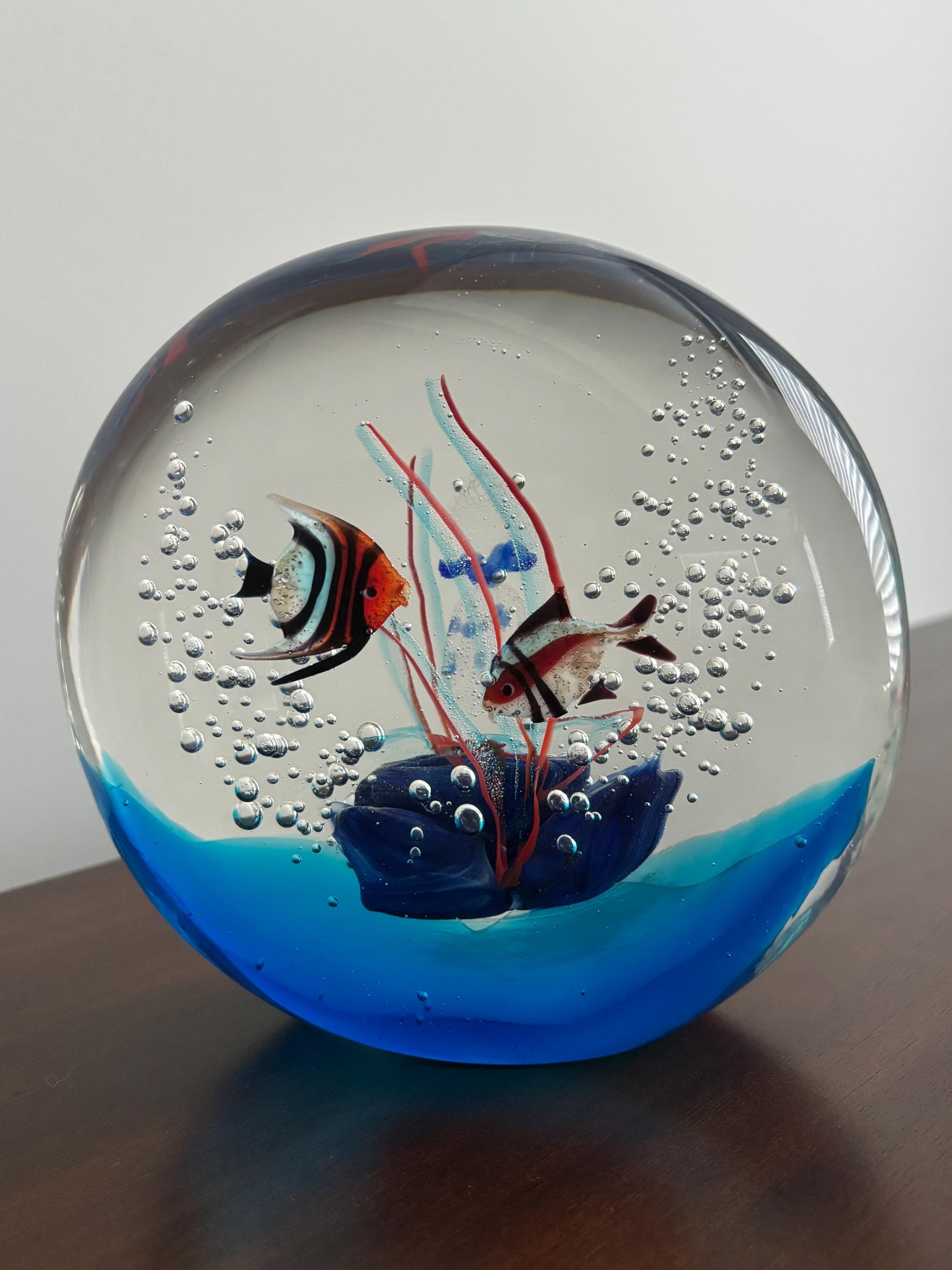 Murano Fish Aquarium Signed - Etsy