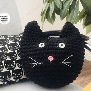 Coussin pour chat au crochet Grand jouet pour chat au crochet Coussin en forme de chat à faire soi-même au crochet Coussin au crochet pour les amoureux des chats PDF