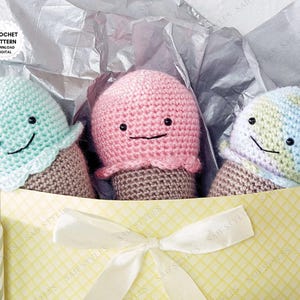 No Sew Eistüte Häkelanleitung Einfache DIY Eistüte Häkelanleitung Spaß Amigurumi Food Pattern Anfängerfreundlich PDF-Tutorial