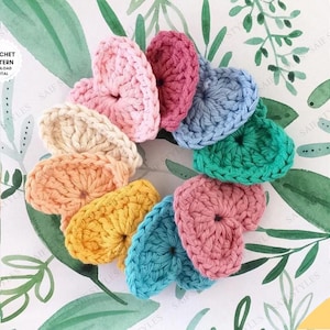 Heart Crochet Patterns Beginner Coaster Basket Crochet Heart Square Easy Valentine Crochet Tutorial Granny Hearts PDF Pattern