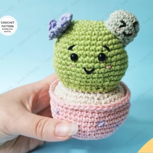 Crochet Fun Cheeky Cactus Pattern Potted Plant Amigurumi Succulent DIY Crochet Cactus Easy Joke Crochet Pattern Home Decor Gift Idea