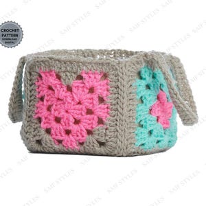 Granny&#39;s Love Crochet Basket Pattern, Fall For Granny Baskets, Easy Crochet Basket Pattern, Granny Crochet PDF, Beginner Friendly Crochet