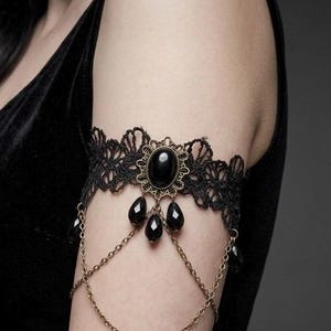 Gothic Armlet | Arm Bracelet | Arm Cuff | Bicep Cuff | Arm Band | Goth Vintage Dark Alternative Punk Festival Renaissance jewellery jewelry