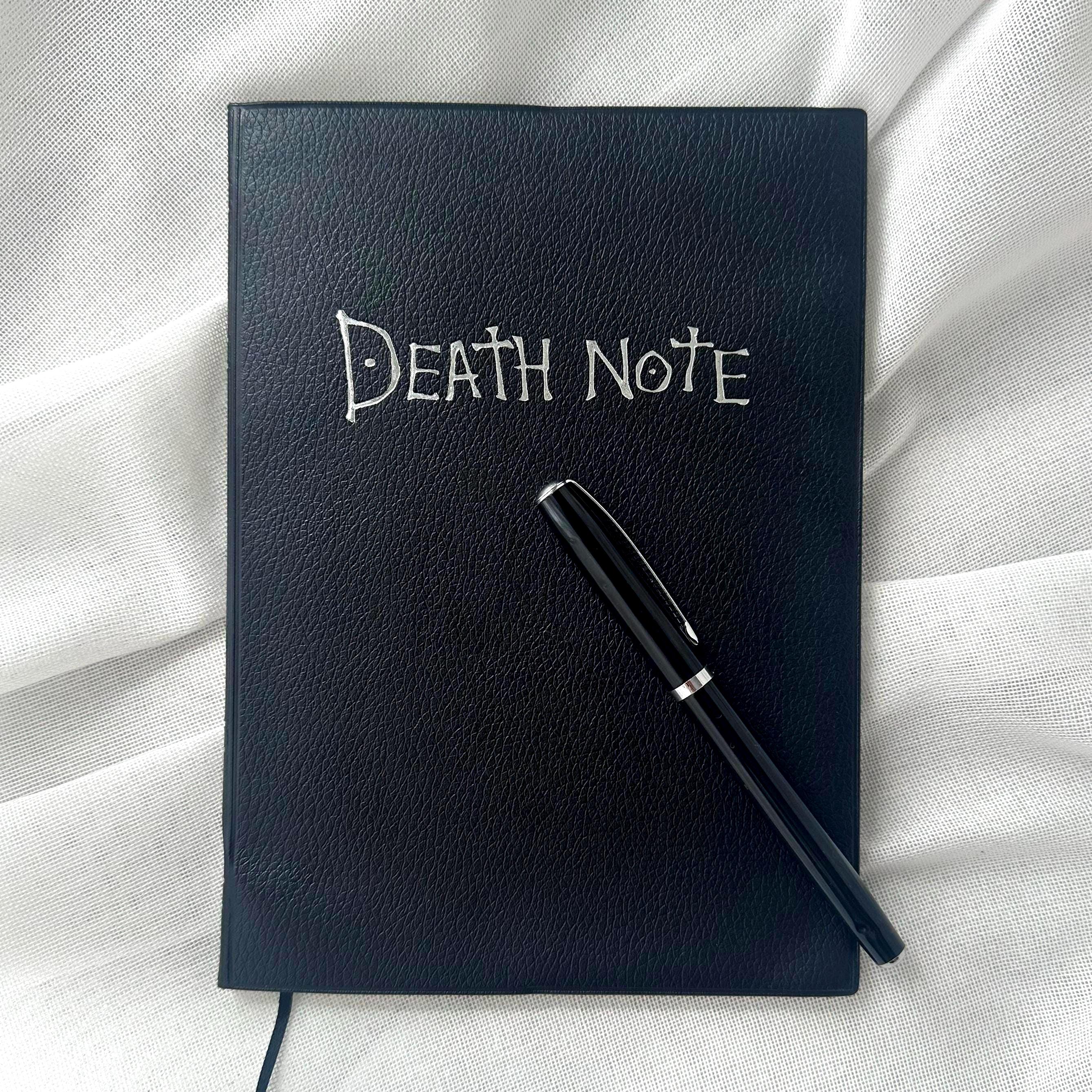 Dead Notebook Background Gothic Anime Inspired Notebook Death Themed Replica Detective Black ...