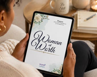 30-Day Christian Devotional for Women | Prayer, Scripture & Daily Reflection Journal | Digital PDF Download | Woman of Worth