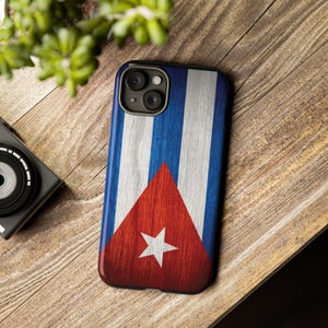 Cuban Flag Phone Case, Shockproof Cuba Case for iPhone, Samsung & Google Pixel, Patriotic Cuban Gift, Protective Cover, Gift for Cuban, Cuba
