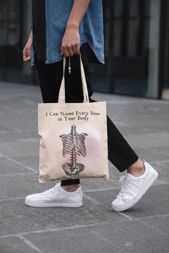 Anatomy Lover Tote Bag, Medical Student Gift, Skeletal System