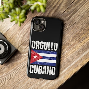 Bandera de Cuba, Orgullo Cubano Phone Case, Cuban Flag iPhone Cover, Cuban Pride Samsung Case, Patriotic Cuba Phone Case, Gift for Cuban