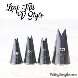 V style Leaf Pastry Tip Choose the One You Need 349 350 352 353