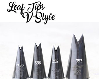 V-Style Leaf - Pastry Tip - Choose the one you need - 349, 350, 352, 353 (Large)