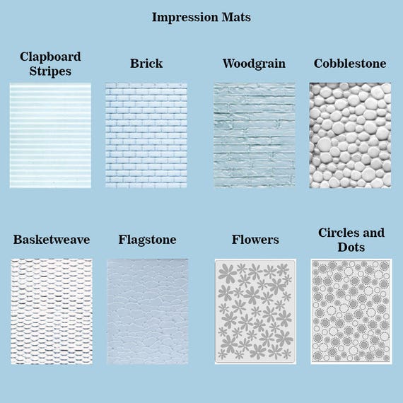 Impression Mats For Rolled Fondant Gumpaste Crusting Etsy