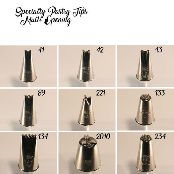 Multi Opening Specialty Pastry Tips Choose the Size You Need