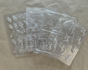 Pack of Chocolate Molds - Baby Shower, Infant, Child Theme - Lot A