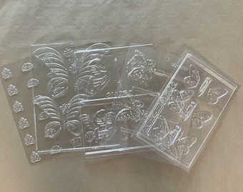 Pack of Chocolate Molds - Butterfly and Filigree Theme - Lot D