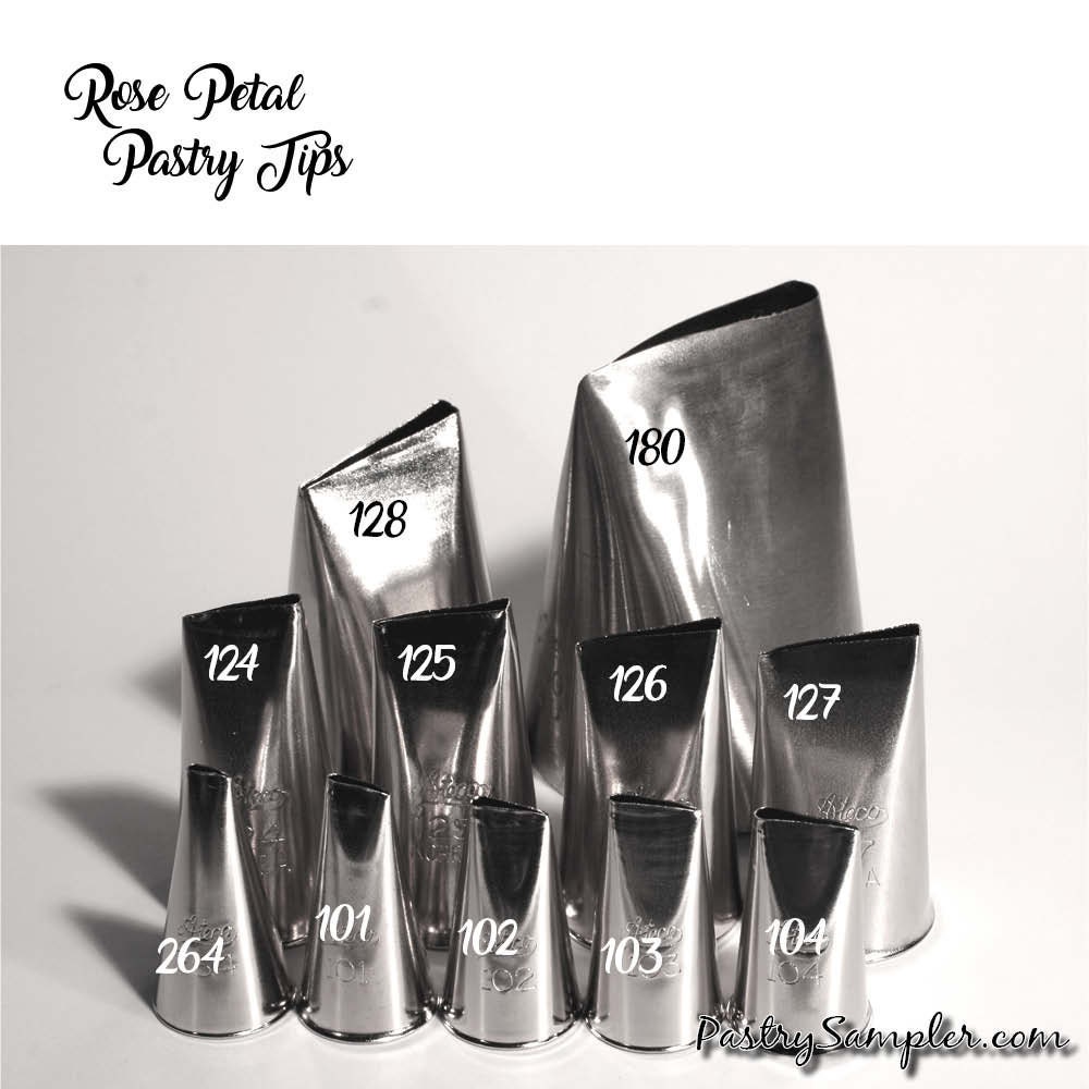 Ateco # 123 - Roses Pastry Tip - Stainless Steel