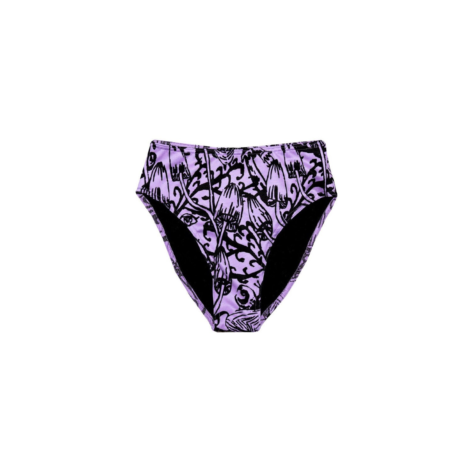 Sustainable High Rise Cheeky Bikini Bottoms in African Violet - Etsy