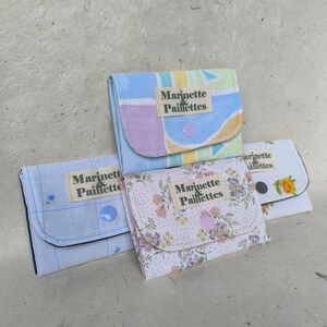 Porte-monnaie upcyclé – Fabriqué à la main à partir des chutes de tissus de mes créations