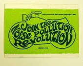 Vintage Moto autocollant rejoindre les niveaux sonores de la Pollution sonore révolution lime vert vélo vert foncé