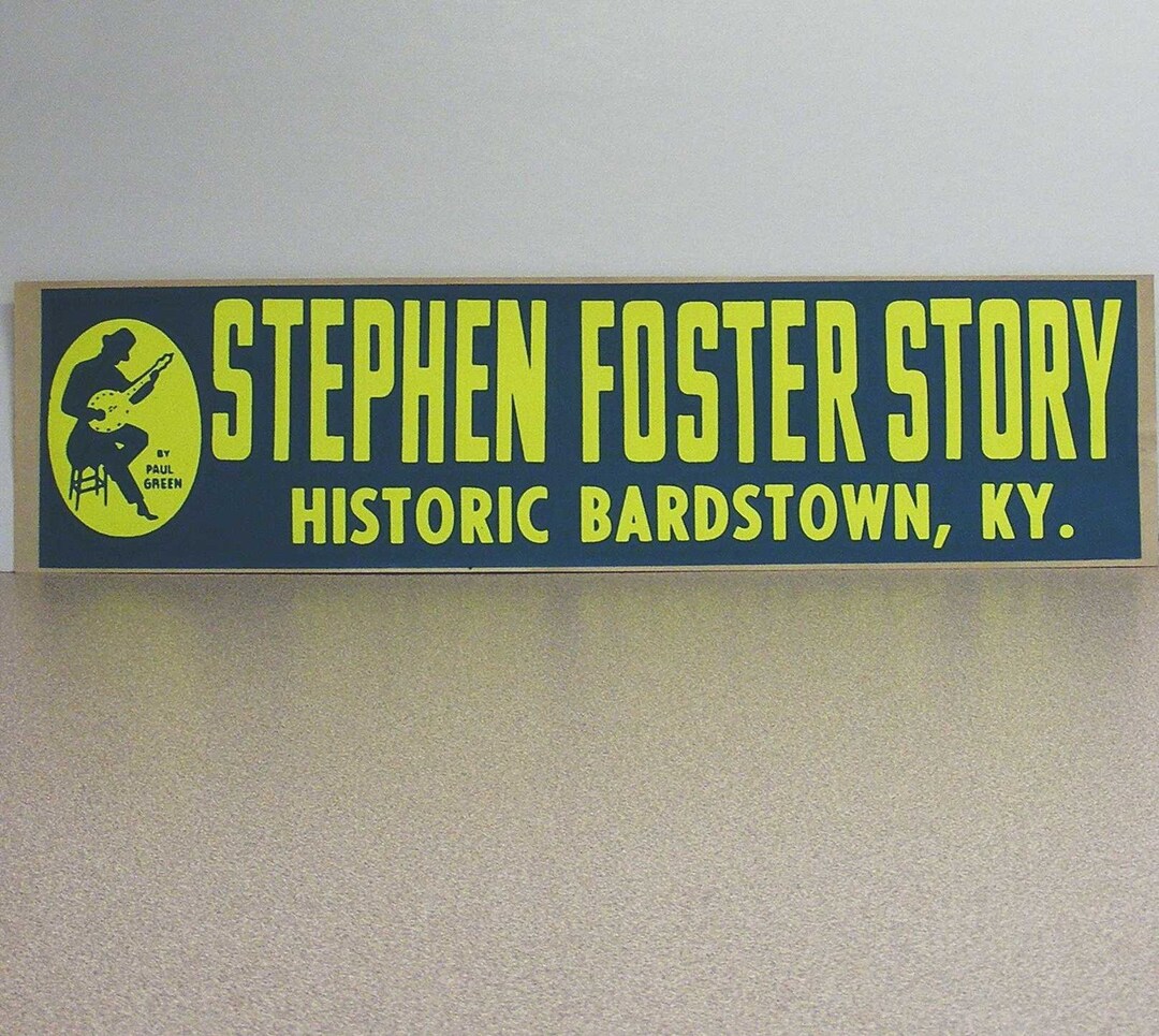 Stephen Foster Story Bardstown Kentucky Vintage Bumper Etsy