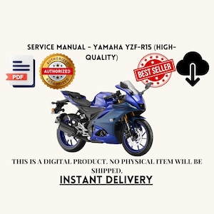 Service Manual - Yamaha YZF-R15 (High-Quality)